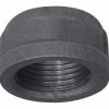 Aqua-Dynamic Black Galvanized Fitting, Cap, 1/2-in