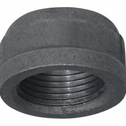 Aqua-Dynamic Black Galvanized Fitting, Cap, 1/2-in