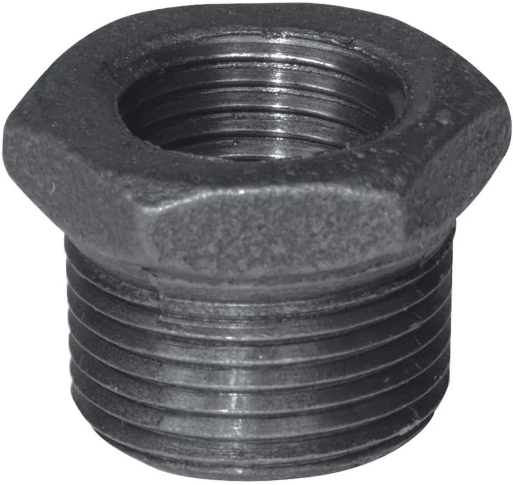Aqua-Dynamic Black Galvanized Fitting HEX Bushing, 1/2 X 1/4-in 1 Aqua-Dynamic Black Galvanized Fitting HEX Bushing, 1/2 X 1/4-in