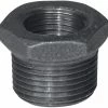Aqua-Dynamic Black Galvanized Fitting HEX Bushing, 1 X 1/2-in