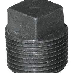 Aqua-Dynamic Black Galvanized Fitting, Plug, 1-in