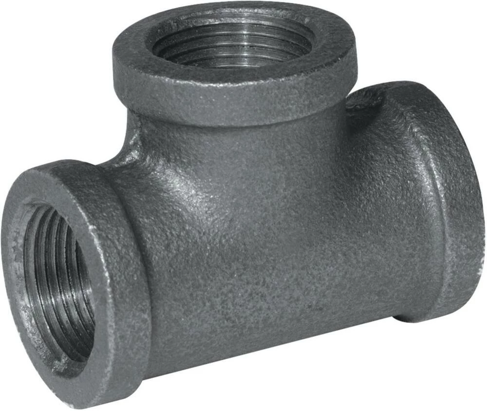 Aqua-Dynamic Black Galvanized Fitting, Tee, 1/2-in 2 Aqua-Dynamic Black Galvanized Fitting, Tee, 1/2-in - Image 2