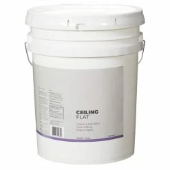 Premier Paint Interior Ceiling Latex Paint, Flat, White, 18.9-L/5-Gallons