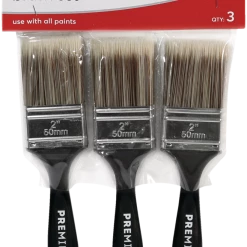 Premier Paint Premier Flat Poly Paint Brushes, 3-pk, 2-in