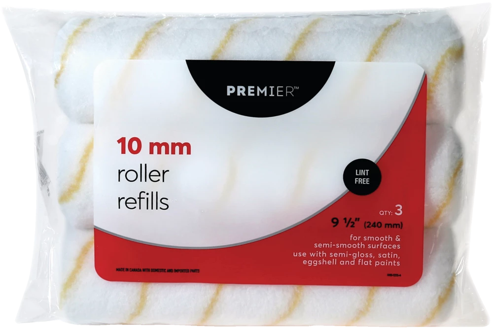 Premier Paint Premier Lint Free Paint Rollers Refill, 3-pk, 10-mm 1 Premier Paint Premier Lint Free Paint Rollers Refill, 3-pk, 10-mm
