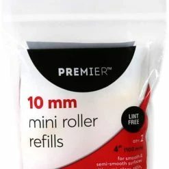 Premier Paint Premier Lint Free Mini Paint Roller, With Long Handle, 2-pk, 10-mm