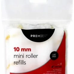 Premier Paint Premier Lint Free Mini Paint Roller, With Long Handle, 4-pk, 10-mm