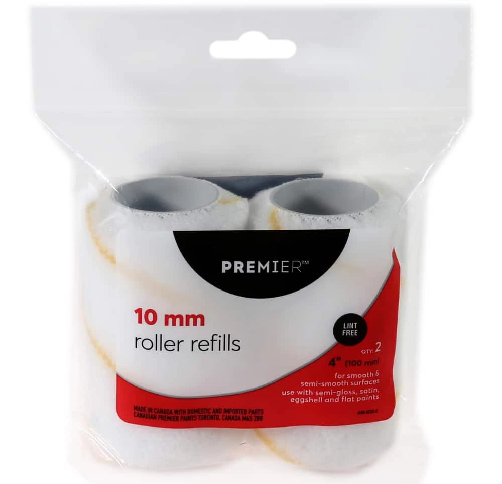 Premier Paint Rollers, 4-in, 2-pk 1 Premier Paint Rollers, 4-in, 2-pk