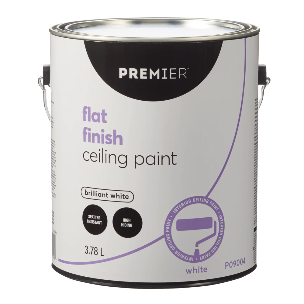 Premier Paint Premier Interior Ceiling Paint, Flat, White, 3.78-L/1-Gallon 1 Premier Paint Premier Interior Ceiling Paint, Flat, White, 3.78-L/1-Gallon