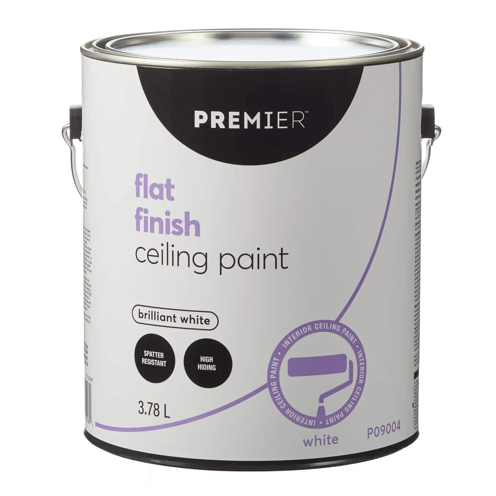 Premier Paint Premier Interior Ceiling Paint, Flat, White, 3.78-L/1-Gallon 4 Premier Paint Premier Interior Ceiling Paint, Flat, White, 3.78-L/1-Gallon - Image 4