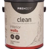 Premier Paint Premier Clean™ Interior Walls Paint, Eggshell, White, 1-Gal
