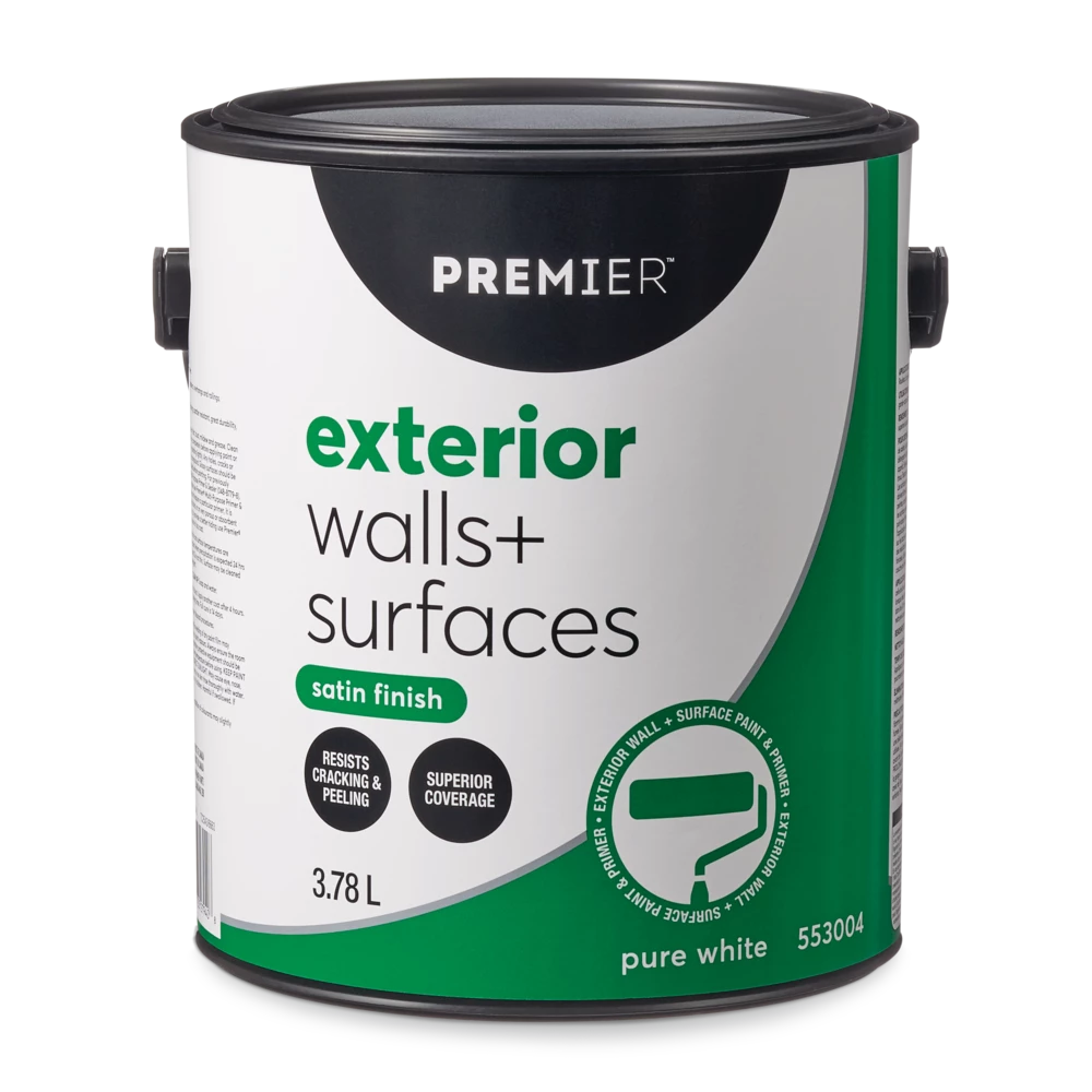 Premier Paint Premier Exterior Walls & Surfaces Paint, Superior Coverage, Satin, Gallon 1 Premier Paint Premier Exterior Walls & Surfaces Paint, Superior Coverage, Satin, Gallon