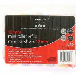 Premier Paint Premier Extra Exterior/Interior Mini Paint Roller Refills, 10-pk, 4-in