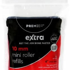 Premier Paint Premier Extra Lint Free Microfibre Mini Paint Rollers, 2-pk, 4-in