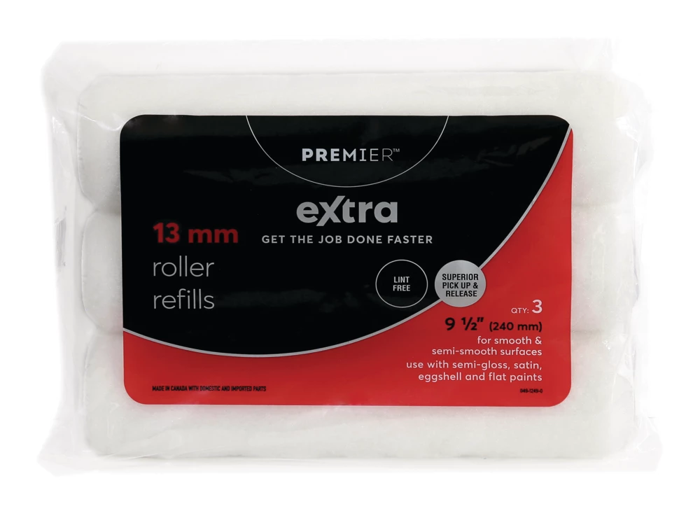 Premier Paint Premier Extra Lint Free Microfibre Paint Roller Refills, 3-pk, 13-mm 1 Premier Paint Premier Extra Lint Free Microfibre Paint Roller Refills, 3-pk, 13-mm