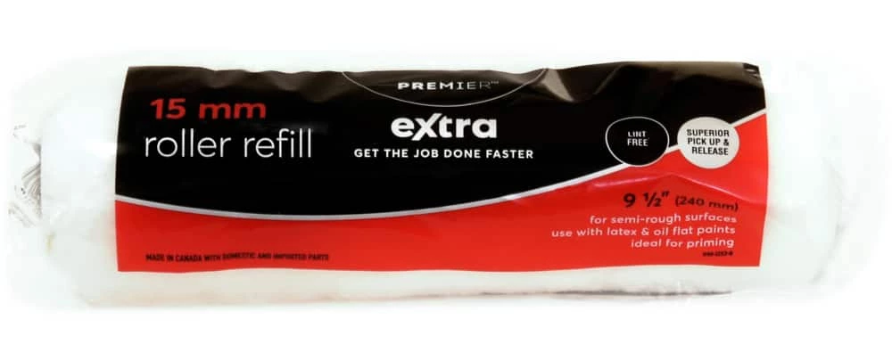 Premier Paint Premier Extra Lint Free Microfibre Paint Roller Refills, 9.5-in 1 Premier Paint Premier Extra Lint Free Microfibre Paint Roller Refills, 9.5-in