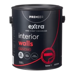 Premier Paint Premier Extra Interior Walls Paint & Primer, One Coat Coverage, Eggshell, Gallon