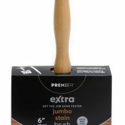 Premier Paint Premier Extra Jumbo Poly Deck Stain Brush For Wall, 6-in