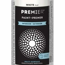Premier Paint Premier Interior/Exterior Multi-Surface Aerosol Spray Paint & Primer, Flat, 340-g