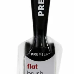 Premier Paint Premier Flat Poly Paint Brush With Plastic Handle, 1-in