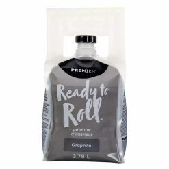 Premier Paint Premier Ready To Roll Interior Wall Paint, Eggshell, Graphite, 3.78-L/1-Gallon -Aqua-Dynamic Store premier ready to roll int paint graphite 9e188de0 0669 4d71 a521 2eadd293269b