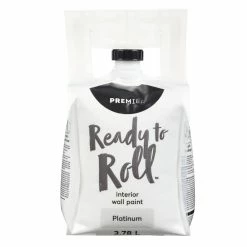 Premier Paint Premier Ready To Roll Interior Wall Paint, Eggshell, Platinum, 3.78-L/1-Gallon