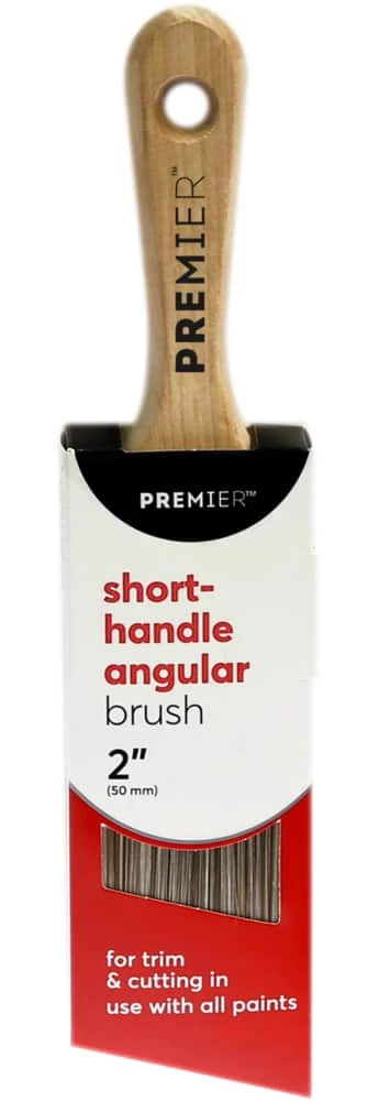Premier Paint Premier Angle Poly Paint Brush With Short Handle, 2-in 1 Premier Paint Premier Angle Poly Paint Brush With Short Handle, 2-in